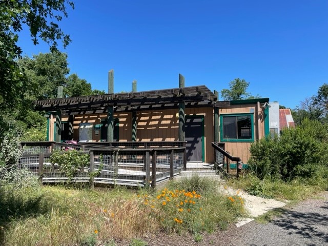 south side exterior of mobile home