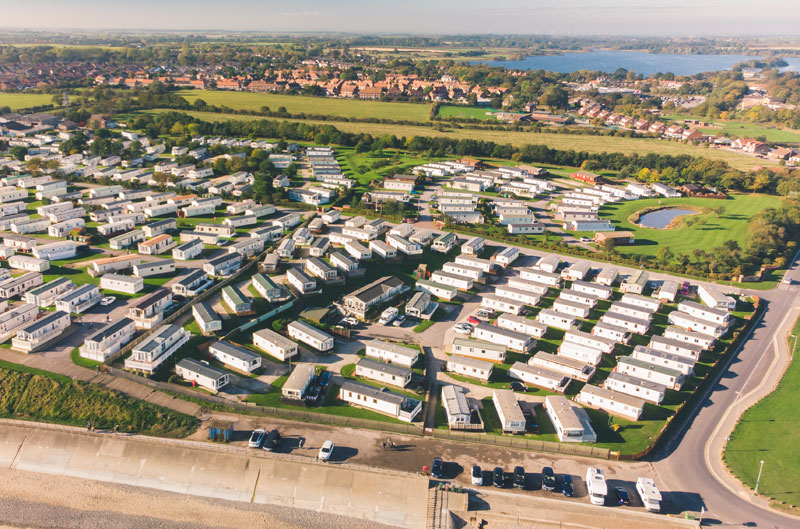 a mobile home community